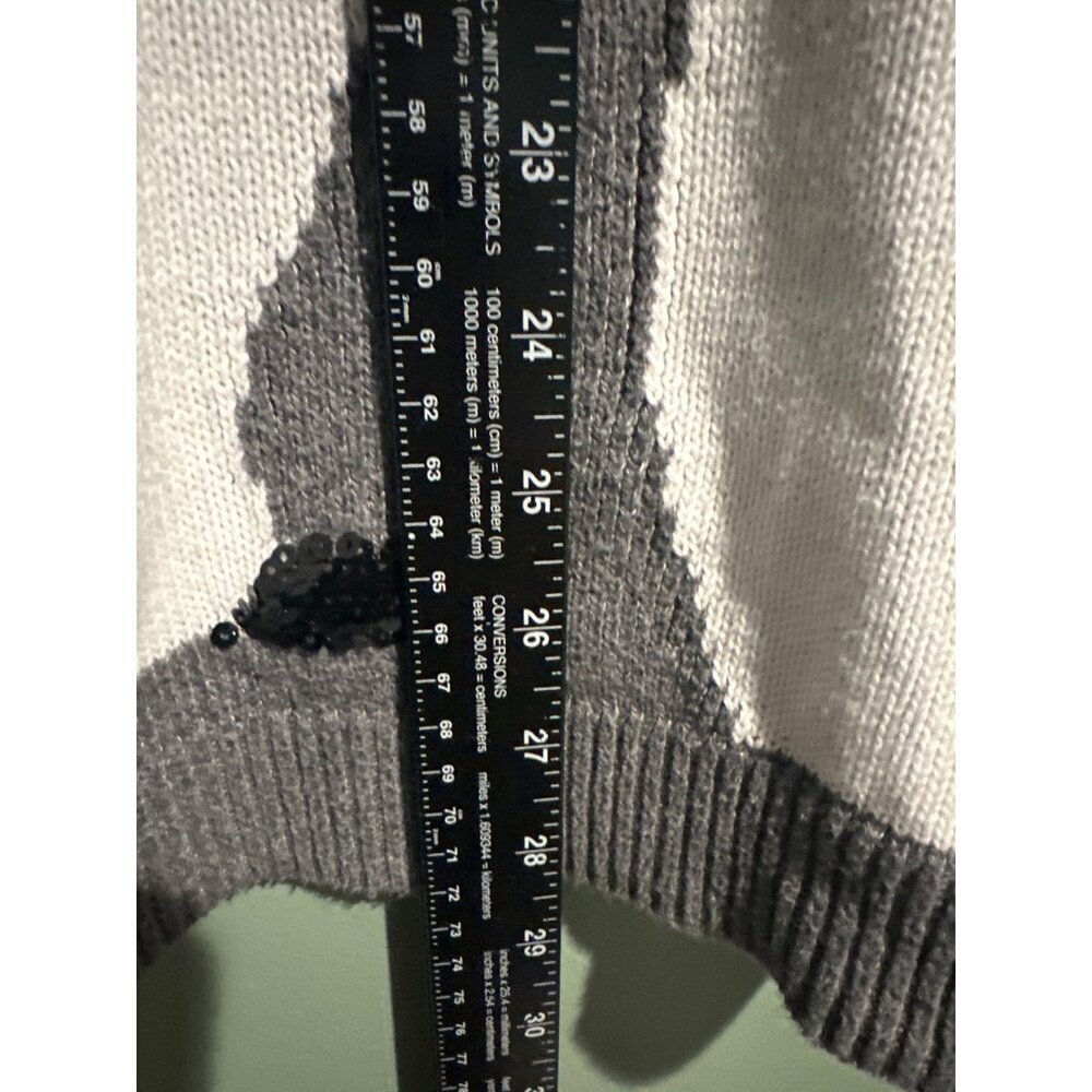 Women’s 2XL Gray Penguin Sweater Oversized Cozy Soft Knit Winter Christmas Cute - Picture 4 of 8